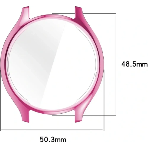 Etui z osłoną ekranu Bizon Case Watch Felipe do Xiaomi Watch 2 różowe