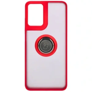 Hurtownia GSM - Bizon Case Hybrid Ring Motorola Moto G04 / G24 / G24 Power rauchig mit einem roten Rahmen - BIZ5489 - {ean13} - Hurt