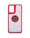 Hurtownia GSM - Bizon Case Hybrid Ring Motorola Moto G04 / G24 / G24 Power rauchig mit einem roten Rahmen - BIZ5489 - {ean13} - Hurt