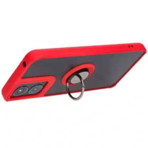 Hurtownia GSM - Bizon Case Hybrid Ring Motorola Moto G04 / G24 / G24 Power rauchig mit einem roten Rahmen - BIZ5489 - {ean13} - Hurt