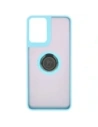 Hurtownia GSM - Etui z uchwytem na palec Bizon Case Hybrid Ring do Motorola Moto G04 / G24 / G24 Power przydymione z jasnoniebieską ramką - BIZ5490 - {ean13} - Hurt