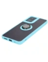 Hurtownia GSM - Etui z uchwytem na palec Bizon Case Hybrid Ring do Motorola Moto G04 / G24 / G24 Power przydymione z jasnoniebieską ramką - BIZ5490 - {ean13} - Hurt
