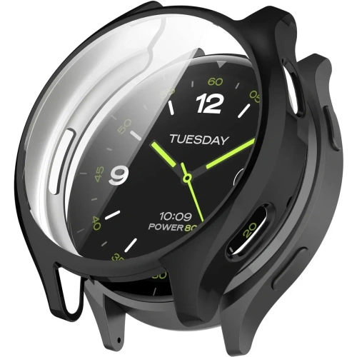 Etui z osłoną ekranu Bizon Case Watch Felipe do Xiaomi Watch 2 czarne