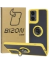 Hurtownia GSM - Bizon Case Hybrid Ring Motorola Moto G04 / G24 / G24 Power füstös színű, sárga kerettel - BIZ5492 - {ean13} - Hurt