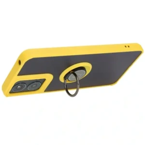 Hurtownia GSM - Bizon Case Hybrid Ring Motorola Moto G04 / G24 / G24 Power fumuriu cu un cadru galben - BIZ5492 - {ean13} - Hurt