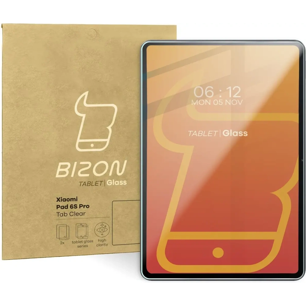 Wholesale Bizon Glass Tab Clear Xiaomi Pad 6S Pro [2 PACK] - BIZ4923 - {ean13} - Hurt