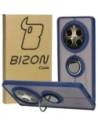 Bizon Case Hybrid Ring Realme 12 Pro / 12 Pro+ rauchig mit einem marineblauen Rahmen
