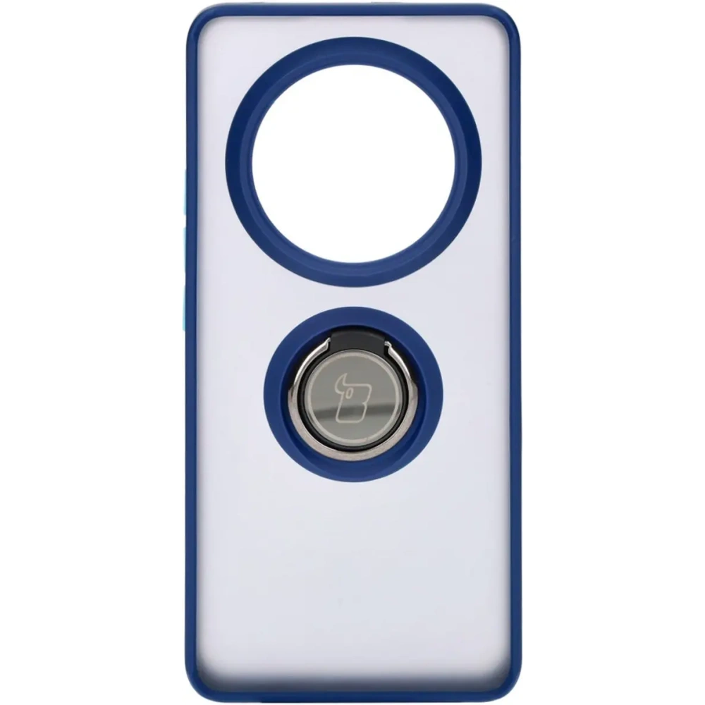 Hurtownia GSM - Bizon Case Hybrid Ring Realme 12 Pro / 12 Pro+ rauchig mit einem marineblauen Rahmen - BIZ5499 - {ean13} - Hurt