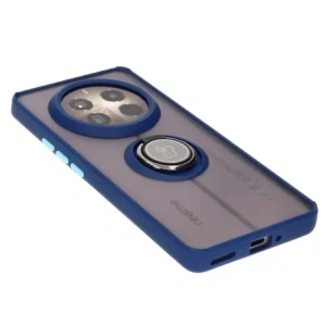 Hurtownia GSM - Etui z uchwytem na palec Bizon Case Hybrid Ring do Realme 12 Pro / 12 Pro+ przydymione z granatową ramką - BIZ5499 - {ean13} - Hurt