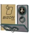 Hurtownia GSM - Caz hibrid Bizon pentru Realme 12 Pro / 12 Pro+ fumuriu cu un cadru verde închis - BIZ5500 - {ean13} - Hurt