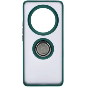 Wholesale Bizon Case Hybrid Ring Realme 12 Pro / 12 Pro+ smoky with a dark green frame - BIZ5500 - {ean13} - Hurt