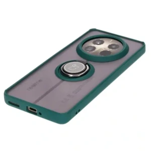 Wholesale Bizon Case Hybrid Ring Realme 12 Pro / 12 Pro+ smoky with a dark green frame - BIZ5500 - {ean13} - Hurt