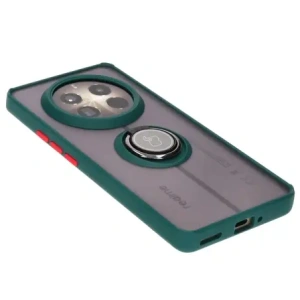 Wholesale Bizon Case Hybrid Ring Realme 12 Pro / 12 Pro+ smoky with a dark green frame - BIZ5500 - {ean13} - Hurt