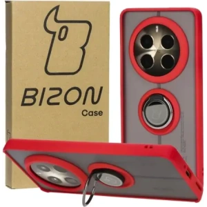 Hurtownia GSM - Bizon Case Hybrid Gyűrű Realme 12 Pro / 12 Pro+ füstös piros kerettel - BIZ4930 - {ean13} - Hurt