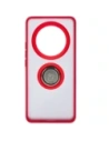 Hurtownia GSM - Etui s úchopem na prst Bizon Case Hybrid Ring pro Realme 12 Pro / 12 Pro+ kouřové s červeným rámečkem - BIZ4930 - {ean13} - Hurt
