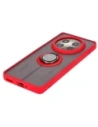 Hurtownia GSM - Etui s úchopem na prst Bizon Case Hybrid Ring pro Realme 12 Pro / 12 Pro+ kouřové s červeným rámečkem - BIZ4930 - {ean13} - Hurt