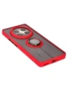 Hurtownia GSM - Etui s úchopem na prst Bizon Case Hybrid Ring pro Realme 12 Pro / 12 Pro+ kouřové s červeným rámečkem - BIZ4930 - {ean13} - Hurt