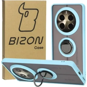 Hurtownia GSM - Bizon Case Hybrid Gyűrű Realme 12 Pro / 12 Pro+ füstös színben, világoskék kerettel - BIZ4931 - {ean13} - Hurt