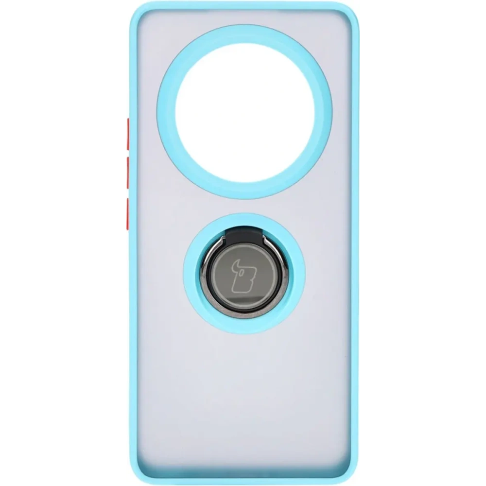 Hurtownia GSM - Bizon Case Hybrid Gyűrű Realme 12 Pro / 12 Pro+ füstös színben, világoskék kerettel - BIZ4931 - {ean13} - Hurt