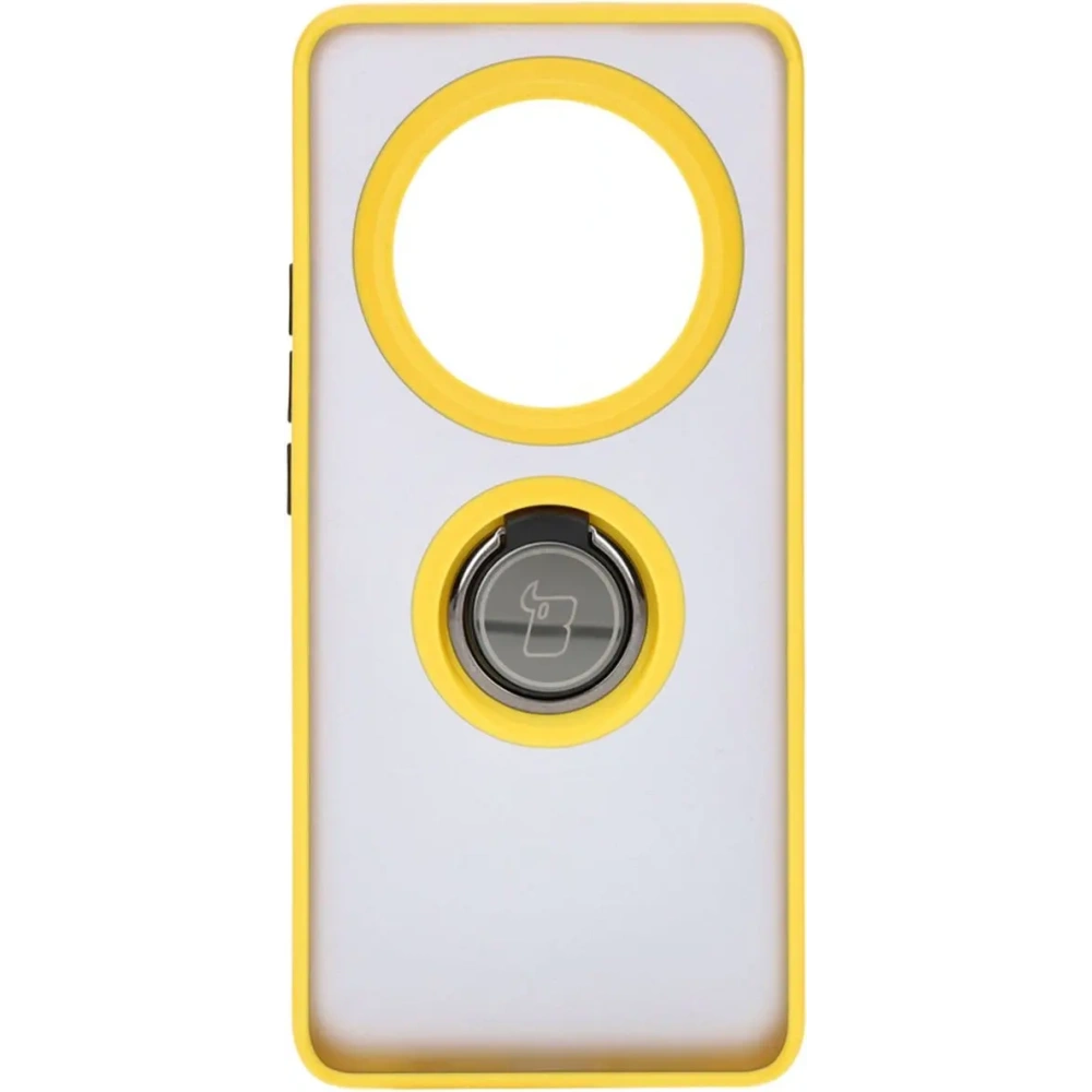 Hurtownia GSM - Bizon Case Hybrid Ring Realme 12 Pro / 12 Pro+ rauchig mit einem gelben Rahmen - BIZ4932 - {ean13} - Hurt