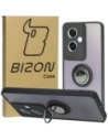 Bizon Case Hybrid Ring Oppo A79 5G rauchig mit einem schwarzen Rahmen