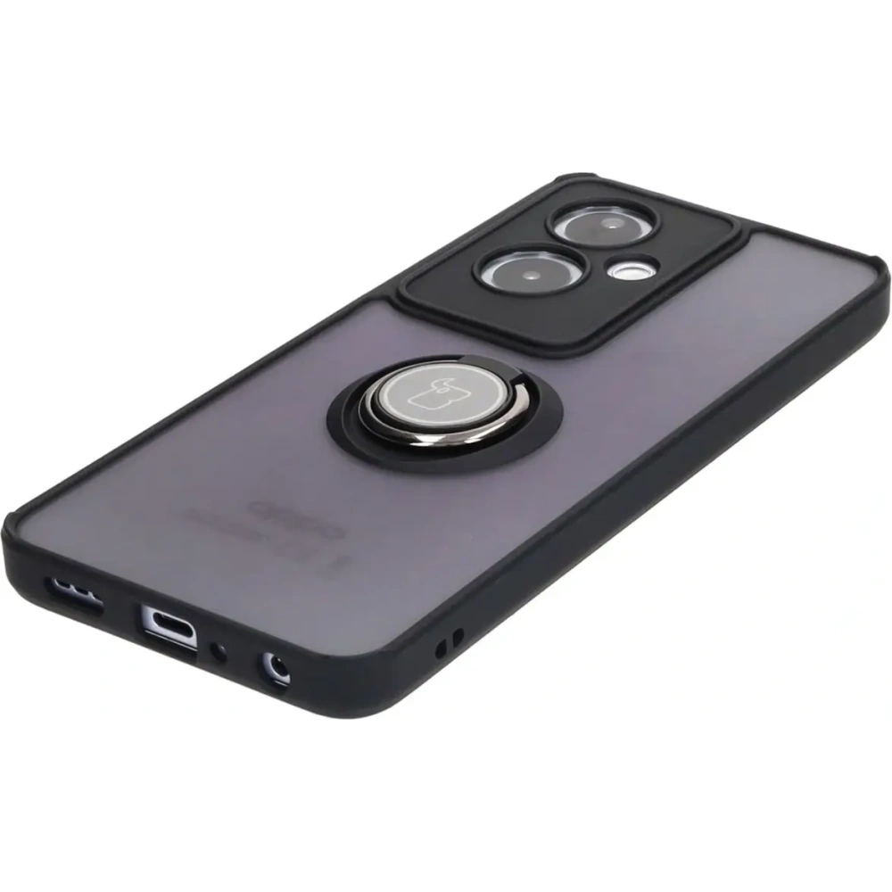 Hurtownia GSM - Bizon Case Hybrid Gyűrű Oppo A79 5G füstös fekete kerettel - BIZ5504 - {ean13} - Hurt