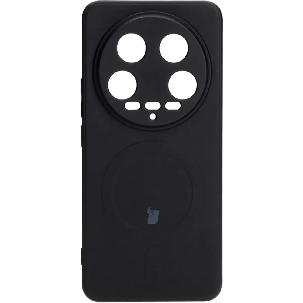 Hurtownia GSM - Etui Bizon Case Silicone Magnetic Sq do Xiaomi 14 Ultra czarne - BIZ4934 - {ean13} - Hurt
