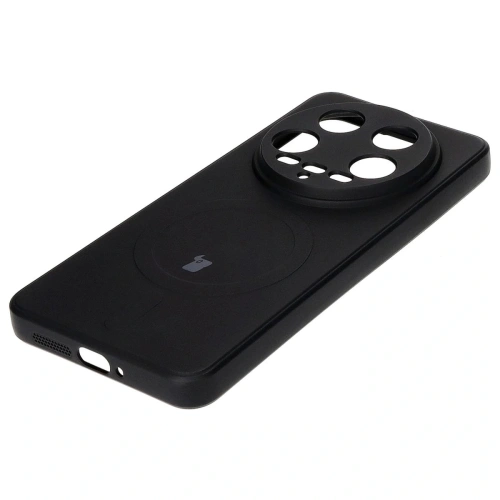 Etui Bizon Case Silicone Magnetic Sq do Xiaomi 14 Ultra czarne