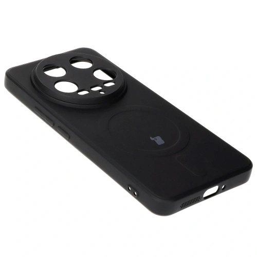 Etui Bizon Case Silicone Magnetic Sq do Xiaomi 14 Ultra czarne