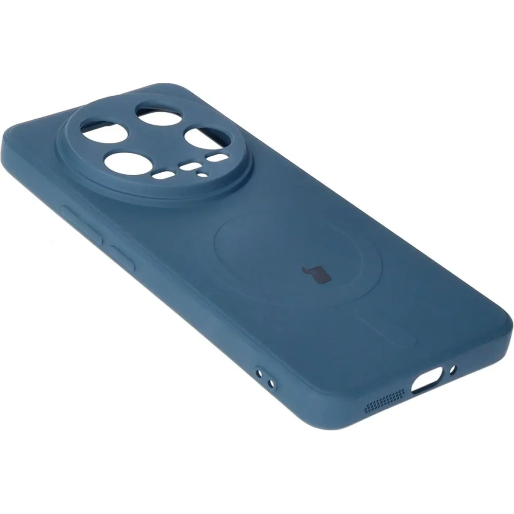 Hurtownia GSM - Etui Bizon Case Silicone Magnetic Sq do Xiaomi 14 Ultra modré - BIZ4935 - {ean13} - Hurt