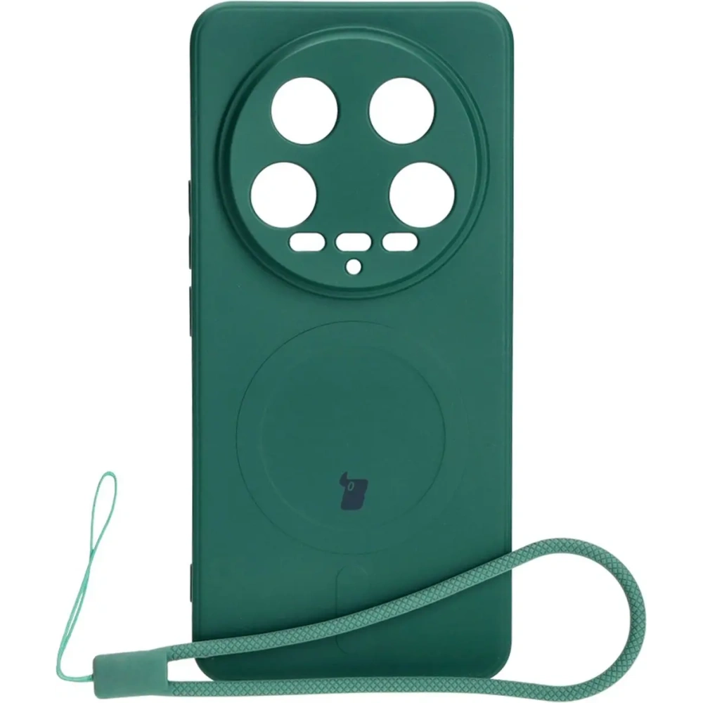 Hurtownia GSM - Bizon Case Silikon Magnetic Sq Xiaomi 14 Ultra dunkelgrün - BIZ5507 - {ean13} - Hurt