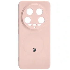 Hurtownia GSM - Bizon Case Silicone Magnetic Sq Xiaomi 14 Ultra roz deschis - BIZ5508 - {ean13} - Hurt