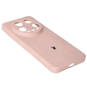 Hurtownia GSM - Bizon Case Silicone Magnetic Sq Xiaomi 14 Ultra roz deschis - BIZ5508 - {ean13} - Hurt
