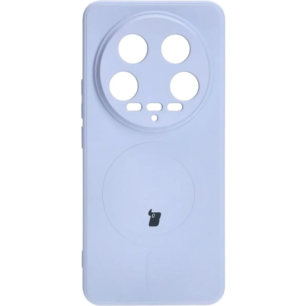 Hurtownia GSM - Etui Bizon Case Silicone Magnetic Sq do Xiaomi 14 Ultra jasnofioletowe - BIZ4938 - {ean13} - Hurt