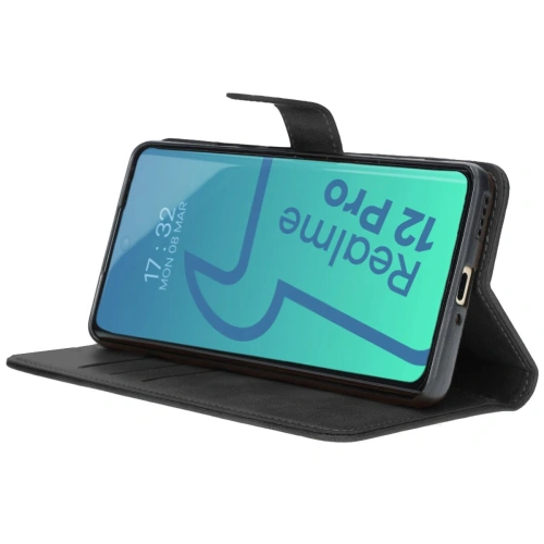 Etui z klapką Bizon Case Pocket do Realme 12 Pro / 12 Pro+ czarne