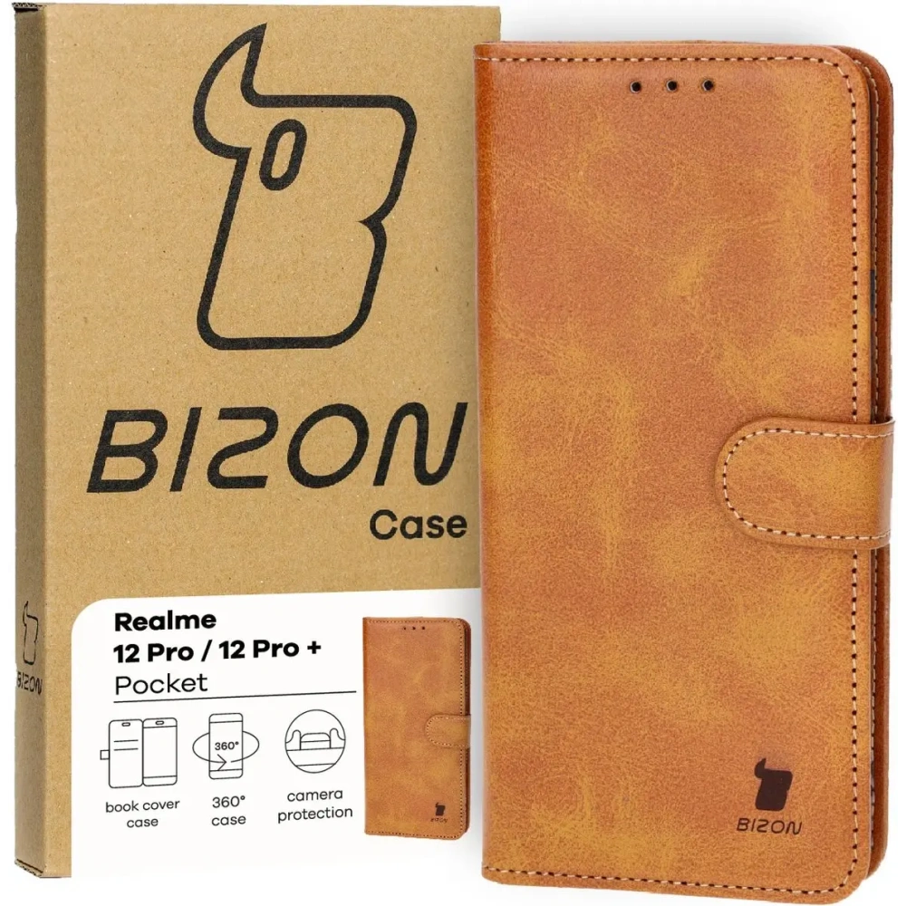 Hurtownia GSM - Bizon Caz Pocket Realme 12 Pro / 12 Pro+ maro - BIZ4941 - {ean13} - Hurt