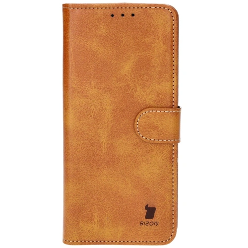 Etui z klapką Bizon Case Pocket do Realme 12 Pro / 12 Pro+ brązowe