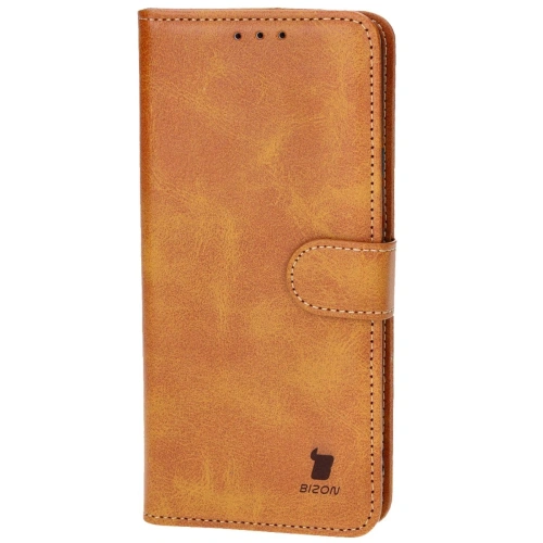Etui z klapką Bizon Case Pocket do Realme 12 Pro / 12 Pro+ brązowe