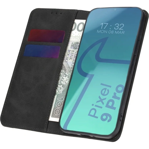 Etui z klapką Bizon Case Pocket Pro do Google Pixel 9 Pro czarne