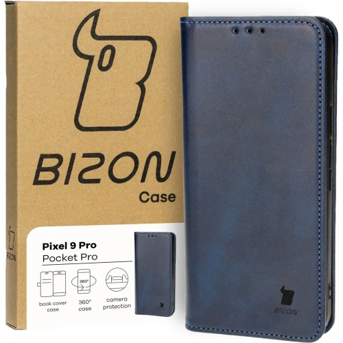 Etui z klapką Bizon Case Pocket Pro do Google Pixel 9 Pro XL granatowe