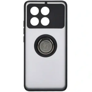 Wholesale Bizon Case Hybrid Ring Xiaomi Poco X6 Pro smoky with a black frame - BIZ4945 - {ean13} - Hurt