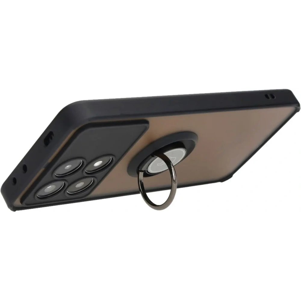 Wholesale Bizon Case Hybrid Ring Xiaomi Poco X6 Pro smoky with a black frame - BIZ4945 - {ean13} - Hurt