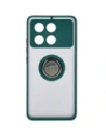 Wholesale Bizon Case Hybrid Ring Xiaomi Poco X6 Pro smoky with a dark green frame - BIZ4947 - {ean13} - Hurt