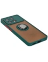 Wholesale Bizon Case Hybrid Ring Xiaomi Poco X6 Pro smoky with a dark green frame - BIZ4947 - {ean13} - Hurt