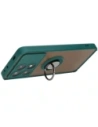 Wholesale Bizon Case Hybrid Ring Xiaomi Poco X6 Pro smoky with a dark green frame - BIZ4947 - {ean13} - Hurt