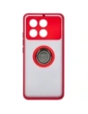 Hurtownia GSM - Bizon Case Hybrid Ring Xiaomi Poco X6 Pro fumuriu cu un cadru roșu - BIZ5519 - {ean13} - Hurt