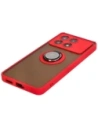 Wholesale Bizon Case Hybrid Ring Xiaomi Poco X6 Pro smoky with a red frame - BIZ5519 - {ean13} - Hurt