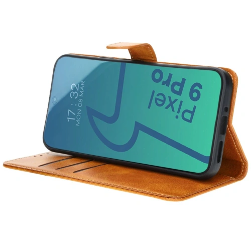 Etui Bizon Case Pocket do Google Pixel 9 Pro XL brązowe