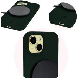 Etui silikonové Bizon Soft Case do Apple iPhone 15 tmavě zelené
