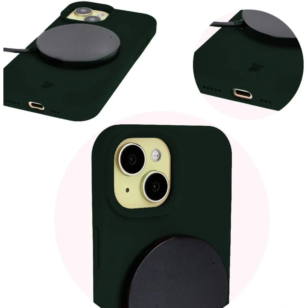 Hurtownia GSM - Bizon Soft Case Apple iPhone 15 verde închis - BIZ4956 - {ean13} - Hurt